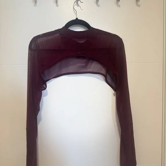 ADIDAS x IVY PARK MAROON  MESH SHRUG  XL - Picture 7 of 7
